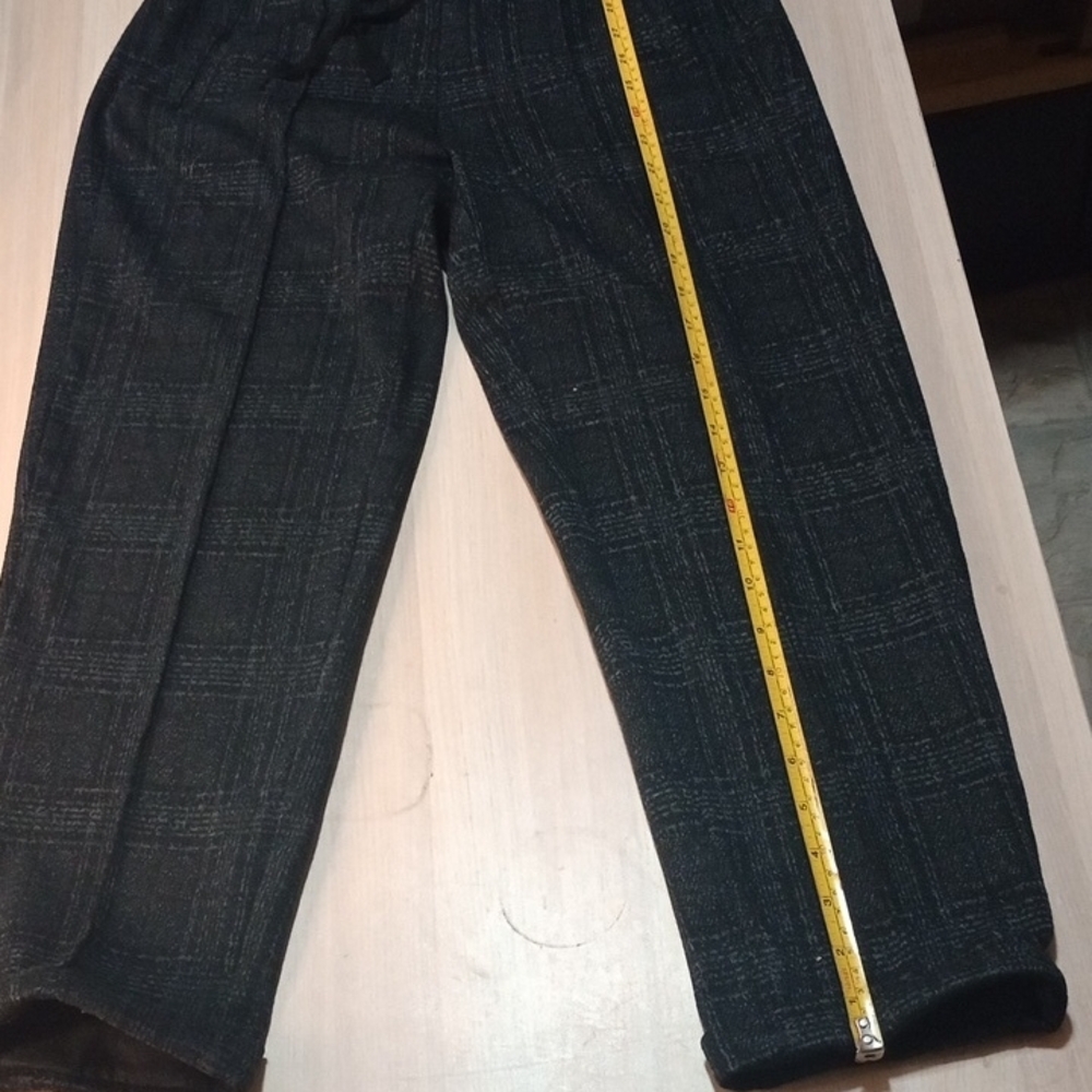 Simply Vera Vera Wang Charcoal Checkered Trousers